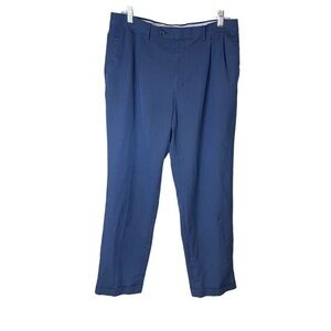 Ralph Ralph Lauren Navy Blue Dress Slacks‎ Pants Pleated Cuffed Size 34x30